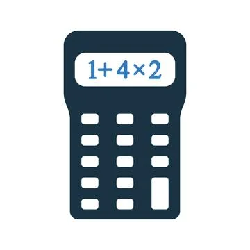 Calculator, education, math icon Stock Illustration