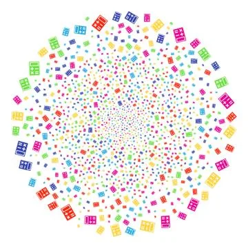 Calculator Explosion Sphere Illustrazione stock