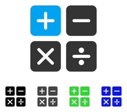 Calculator Flat Icon Illustrazione stock