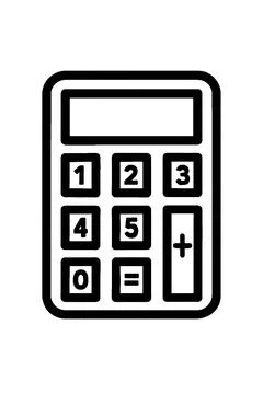 Calculator Flat Icon Perfect for Web, UI Design, and Graphic Design. Stock Illustration