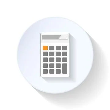 Calculator flat icons Stock Illustration