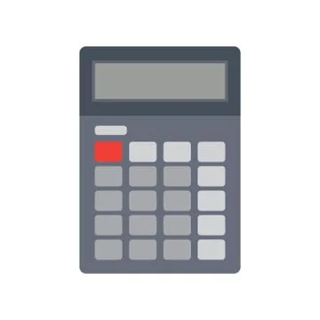 Calculator flat illustration. Stock Illustration