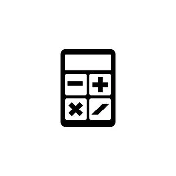 Calculator Flat Vector Icon Stock Illustration