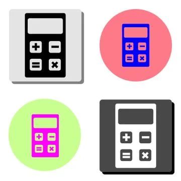 Calculator. flat vector icon Stock Illustration