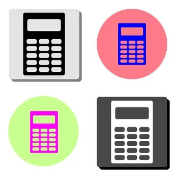 Calculator. flat vector icon Stock Illustration