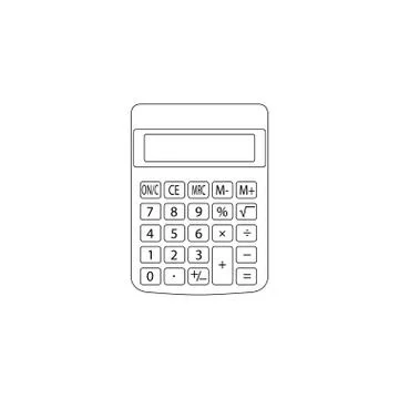 Calculator. flat vector icon Stock Illustration
