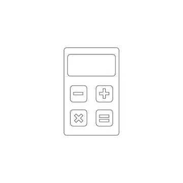 Calculator. flat vector icon Stock Illustration