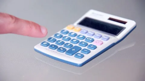 Calculator Vídeo Stock 7738444
