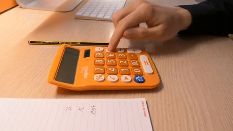Calculator Stock Footage
