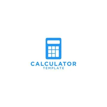 Calculator graphic design template Illustrazione stock