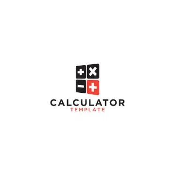 Calculator graphic design template Stock Illustration