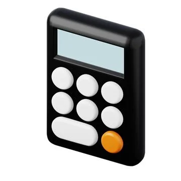 Calculator high quality 3D render illustration. Finance, education, business イラスト素材