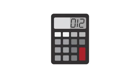 Calculator icon animation Stock Footage 142019094