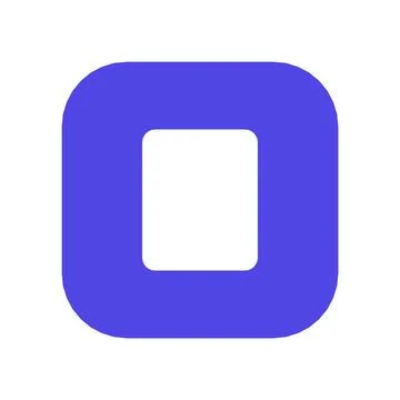 Calculator Icon Color Rounded Square Button Business Finance Symbol Vector Stock Illustration