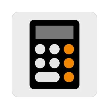 Calculator icon. Computer calculation machine. Computation. Vector. Stock Illustration