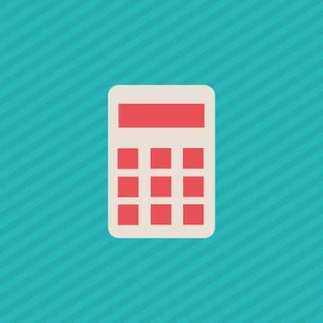 Calculator icon design Illustrazione stock
