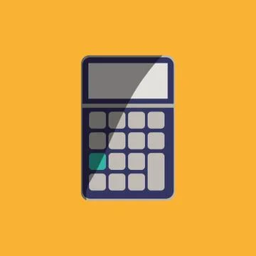 Calculator icon design Illustrazione stock
