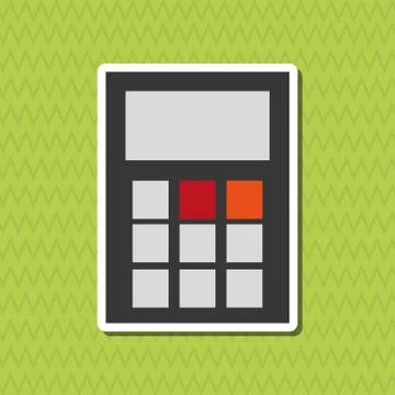 Calculator icon  design Illustrazione stock