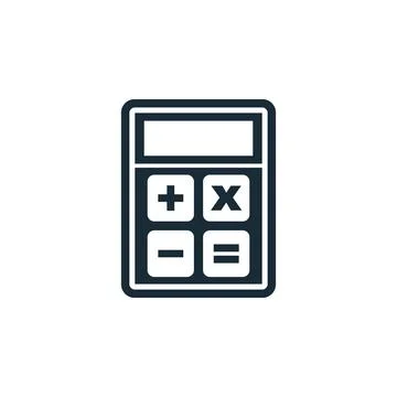 Calculator Icon Design Template Elements Stock Illustration