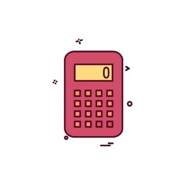 Calculator icon design vector Illustrazione stock
