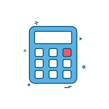 Calculator icon design vector Illustrazione stock