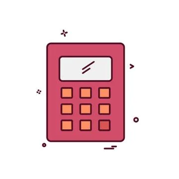 Calculator icon design vector Illustrazione stock