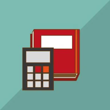 Calculator icon  design, vector illustration Illustrazione stock