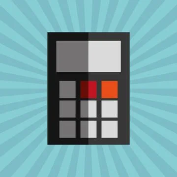 Calculator icon  design, vector illustration Illustrazione stock