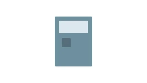 Calculator icon displayed on a black background, symbolizing mathematical f.. Stock Footage 333550570