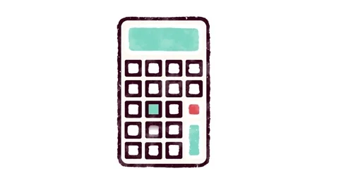 Calculator Icon for Education and E-learning Stock Footage 149871228