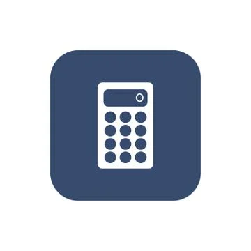 Calculator icon. Flat design style Stock Illustration