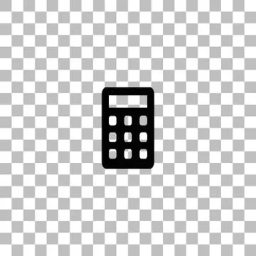 Calculator icon flat Illustrazione stock