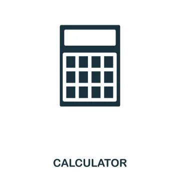 Calculator icon. Flat style icon design. UI. Illustration of calculator icon Stock Illustration