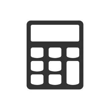 Calculator icon in flat style. Mathematics vector illustration on isolated .. Stock Illustration