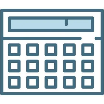 Calculator icon flat vector web calculate service Stock Illustration