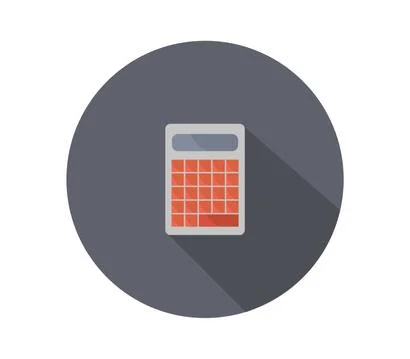 Calculator icon illustrated in vector on white background Stock Illustration