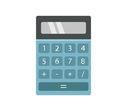 Calculator icon illustrated in vector on white background calculator icon ... Stock Photos
