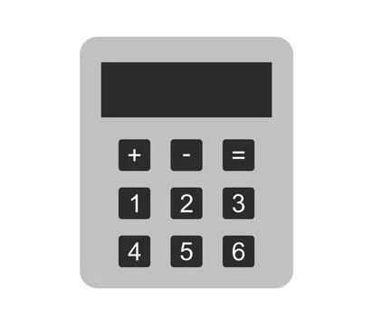 Calculator icon illustrated in vector on white background calculator icon ... Stock Photos