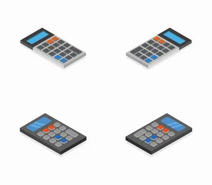 Calculator icon illustrated in vector on white background calculator icon ... Stock Photos