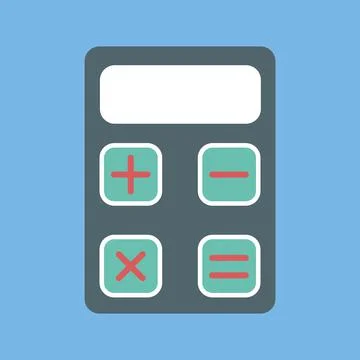 A calculator icon. Stock Illustration