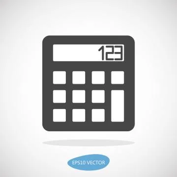 Calculator Icon isolated Stock Illustration