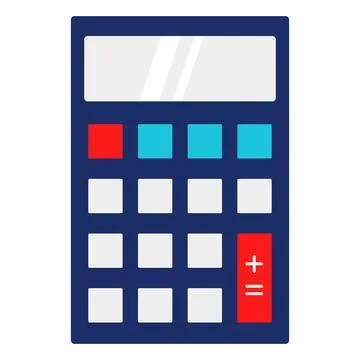 Calculator icon isolated on white background Stock Illustration
