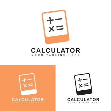 Calculator icon logo Stock Illustration