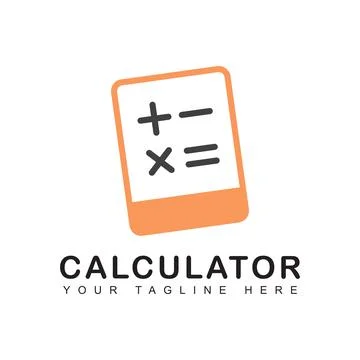Calculator icon logo Stock Illustration