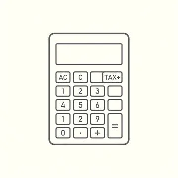 Calculator Icon - Math and Accounting Stock-Illustration
