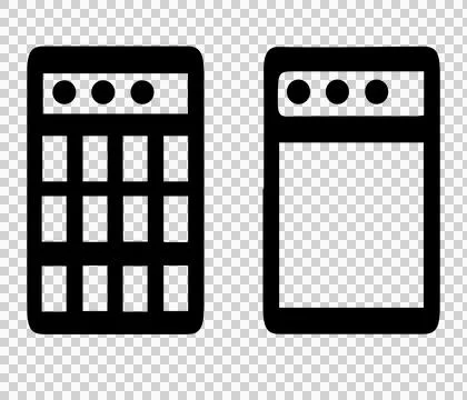 Calculator icon math icon Stock Illustration