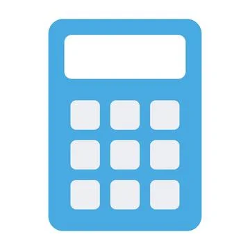 Calculator icon, mathematics web button vector illustration. Internet website 스톡 일러스트