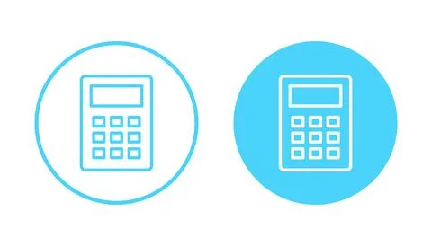 Calculator icon vector. Accounting calculator sign and symbol. イラスト素材