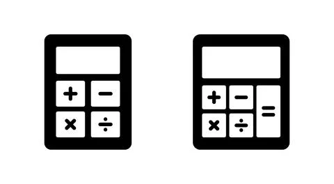 Calculator icon vector. Accounting calculator sign and symbol. Stockillustratie