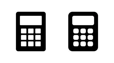Calculator icon vector. Accounting calculator sign and symbol. イラスト素材